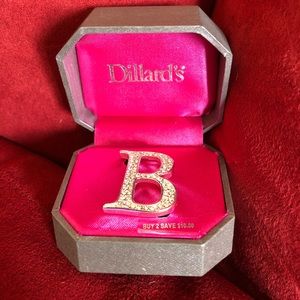 Sparkly silver tone/Rhinestone Lapel pin